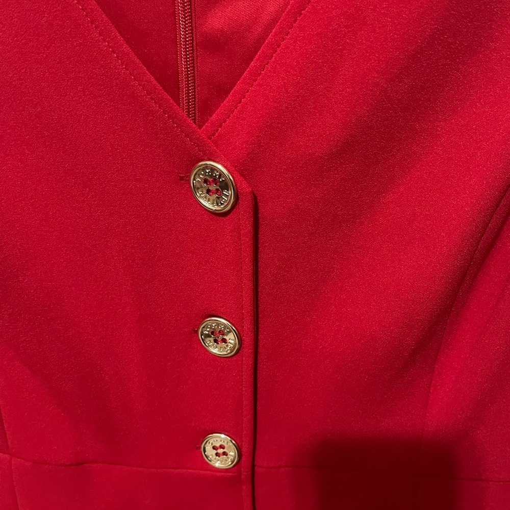 Tommy Hilfiger dress. A-line. Gold buttons. - Picture 3 of 5
